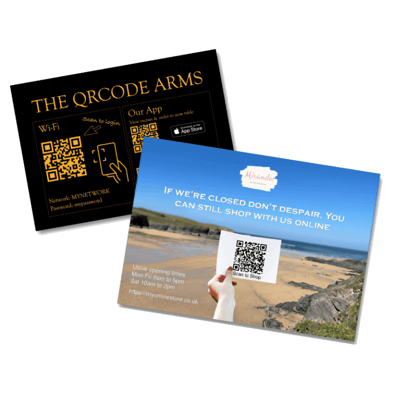 bespoke qr code signage